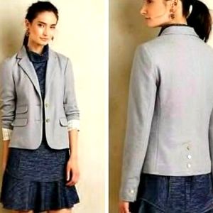 Cartonnier by Antropologie Gray wool blend Blazer